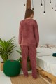 Πιτζαμα Γυναικεια Fleece Cute Ροζ XL