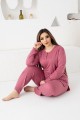 Πιτζαμα γυναικεία Viskoz Baki Collection pink poua C Pink Spotted 3XL