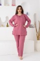 Πιτζαμα γυναικεία Viskoz Baki Collection pink poua C Pink Spotted 3XL