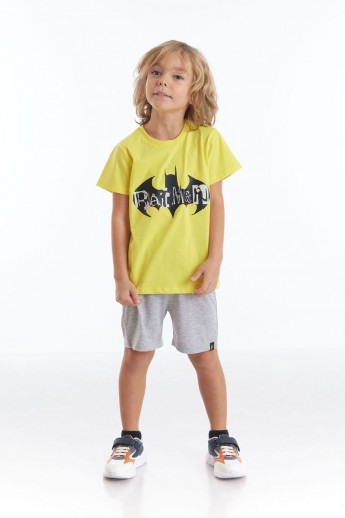 Πιτζαμα Παιδικη κοντομάνικη Batman Κίτρινο 10 (9-10 ετών)