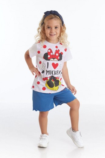 Πιτζαμα Παιδικη Minnie Loves Mickey Λευκό 3 (2-3 ετών)