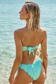Ruffled Strapless Bikini Swimwear Mint Mint L