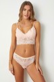 Σετ Bralette - Slip Norddiva Lilith Ροζ Ανοιχτό 75-S