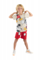 Σετ για αγόρι μπλούζα με βερμούδα Mickey Mouse  Μπεζ 4 (3-4 ετών)