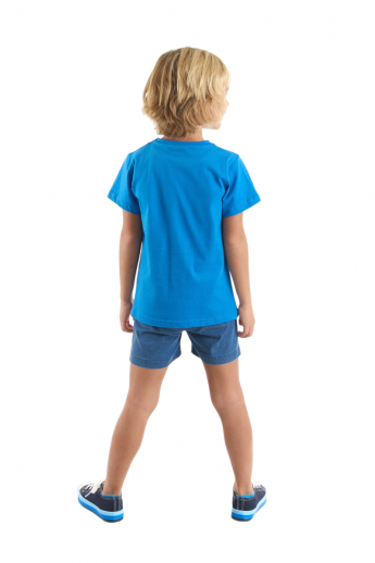 Σετ για αγόρι μπλούζα με βερμούδα τζιν Mickey Mouse  Μπλε 5 (4-5 ετών)