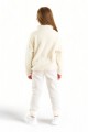 Σετ για κορίτσι Cimpa Minnie Mouse με fleeceμπλούζα και βαμβακερό παντελόνι Λευκό 6 (5-6 ετών)