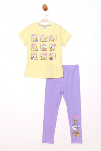Σετ Μπλουζα Με Κολαν Daisy Disney Κίτρινο 5 (4-5 ετών)