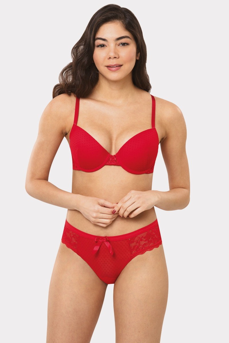 Σετ Push Up Bra Norddiva Κόκκινο 75B