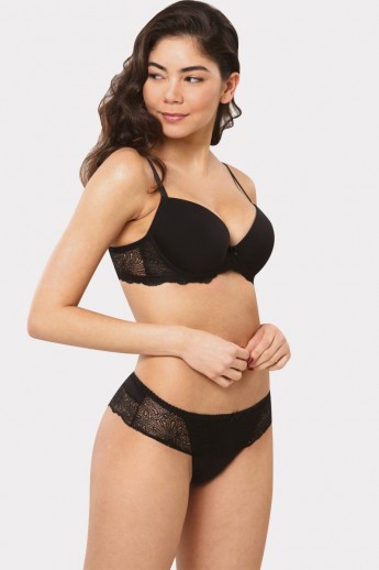 Σετ Push Up Lace Bra Norddiva Μαύρο 75B