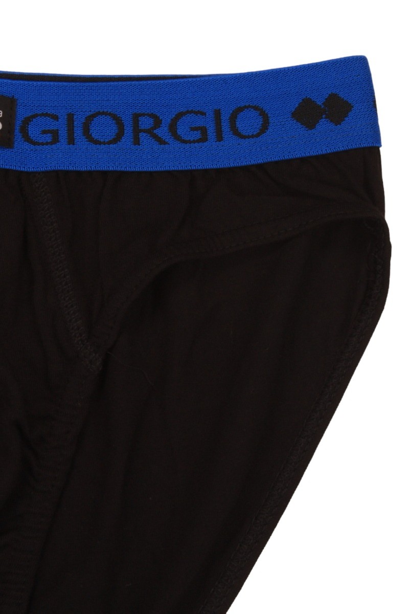 Σλιπ Giorgio Mini με εξωτερικό χρωματιστό λάστιχο Μαύρο-Ρουά L