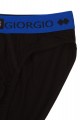 Σλιπ Giorgio Mini με εξωτερικό χρωματιστό λάστιχο Μαύρο-Ρουά M