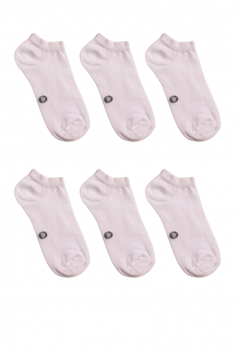Σοσονι Unisex Βαμβακερό Dimi Socks 6Pack Λευκό Λευκό 36-40