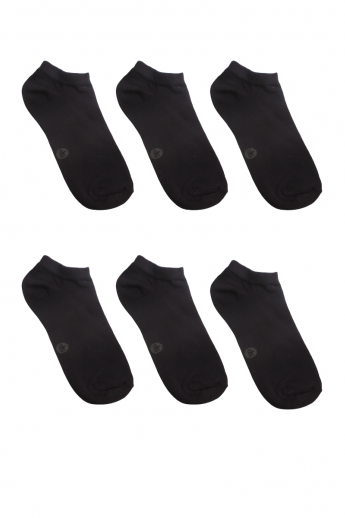 Σοσονι Unisex Βαμβακερό Dimi Socks 6Pack Μαύρο Μαύρο 36-40