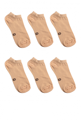 Σοσονι Unisex Βαμβακερό Dimi Socks 6Pack Μπεζ Μπεζ 43-46