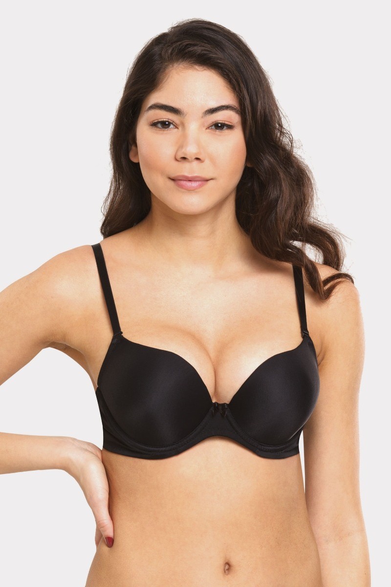 Σουτιεν Double Push Up Basics Norddiva Μαύρο 75B