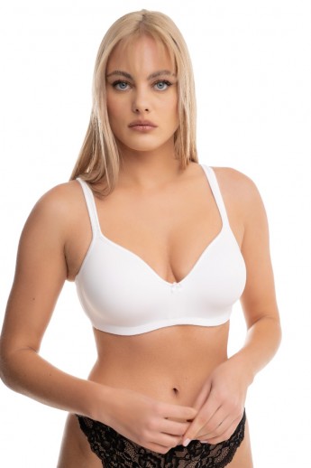 Σουτιεν Plus Size Soft Cup Norddiva Λευκό 85C