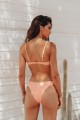 V Wired High Leg Bikini Swimwear - Peach Σομόν L