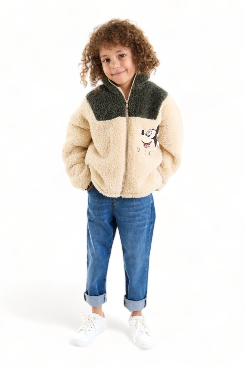 Ζακέτα Fleece Cimpa Mickey Mouse Εκρού 3 (2-3 ετών) Ζακέτα Fleece Cimpa Mickey Mouse Εκρού 3 (2-3 ετών)
